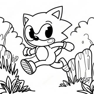 Raskraska Sonika Begushchego Po Zelionoi Kholmistoi Zone 3 1341