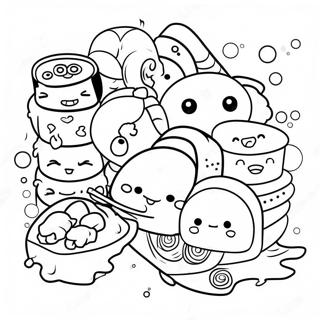 Schastlivye Personazhi Sushi Raskraska 40638-8880