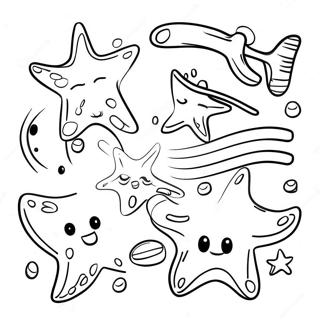 Semia Morskikh Zvezd Na Pliazhe Raskraska 42178 9225