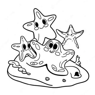 Semia Morskikh Zvezd Na Pliazhe Raskraska 42178 9226