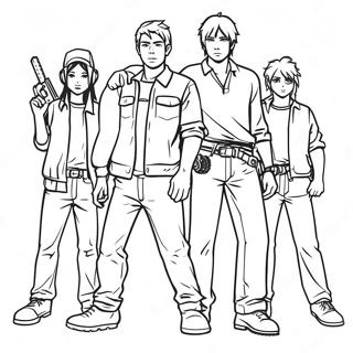 Raskraska Cheloveka S Benzopiloi S Druziami 42730-9343