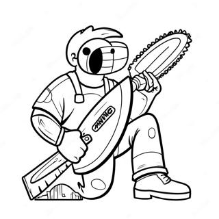 Raskraska Cheloveka S Benzopiloi S Benzopiloi 42732-9352