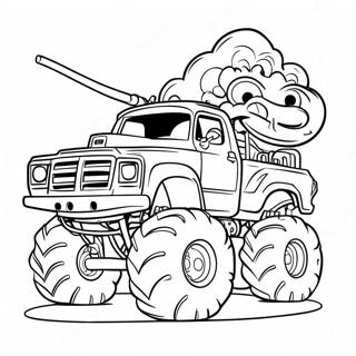 Raskraska Monstr Traka Izvergaiushchego Ogon 4290-2137