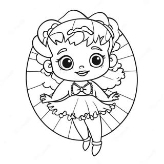 Raskraska Betti Bup V Nariadnom Plate 46527-10187