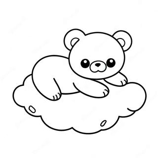 Rilakkuma Spit Na Oblake Raskraska 49164-10753