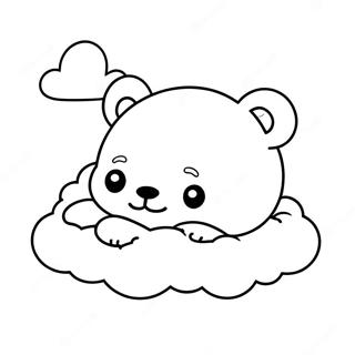 Rilakkuma Spit Na Oblake Raskraska 49164-10755