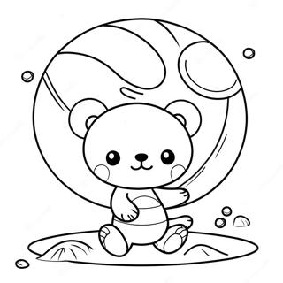 Rilakkuma Igraet S Pliazhnym Miachom Raskraska 49166-10764