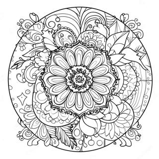 Raskraska Prazdnichnaia Rozhdestvenskaia Mandala 50355-11016