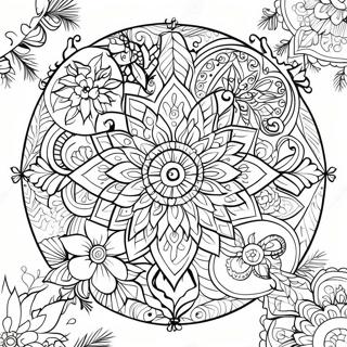 Raskraska Traditsionnaia Rozhdestvenskaia Mandala 50358-11025