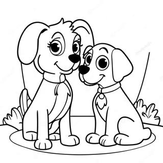 Raskraska Milykh Sobachikh Druzei Ledi I Brodiagi 52668-11519