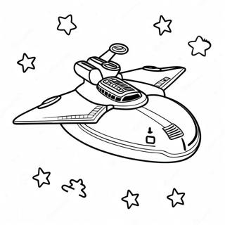 Raskraska Uss Enterpraiz Letiashchego Skvoz Zviozdy 57750-12647