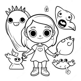 Ebbi Khetcher I Druzheliubnye Monstry Raskraska 58118-12724