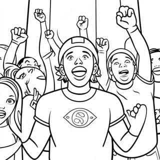 Raskraska Vzvolnovannykh Futbolnykh Bolelshchikov 59493-13035