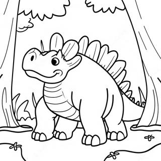 Raskraska Stegozavra V Lesu Iurskogo Perioda 59588 13064