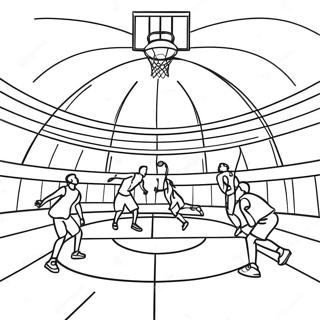 Raskraska Basketbolnoi Ploshchadki S Igrokami 6176-2778