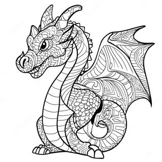 Raskraska Slozhnogo Zentangl Drakona 61960-13661