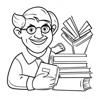 Vdokhnovliaiushchii Uchitel S Knigami Raskraska 62057 13673