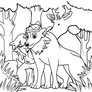 Printsessa Mononoke S Lesnymi Dukhami Raskraska 62143 13701