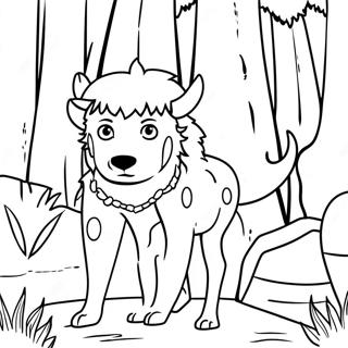 Printsessa Mononoke S Lesnymi Dukhami Raskraska 62143 13702