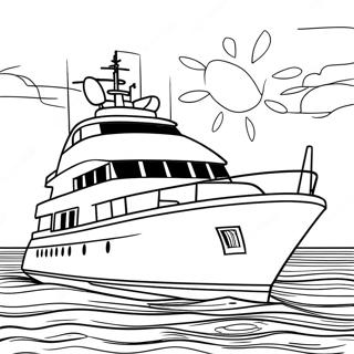 Roskoshnaia Iakhta Na Zakate Raskraska 65816 14404