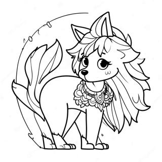 Misticheskaia Raskraska Anime Devochki Volka 67617-14802