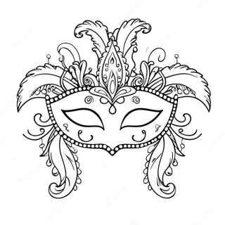 Raskraska Prazdnichnoi Maski Mardi Gra 70222-15369