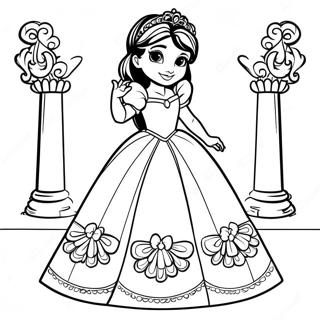 Elena Iz Avalora V Korolevskom Plate Raskraska 72828-16489