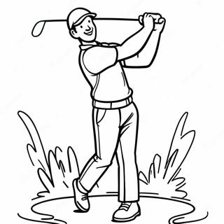 Raskraska Schastlivogo Golfista S Kliushkoi 73163-16756