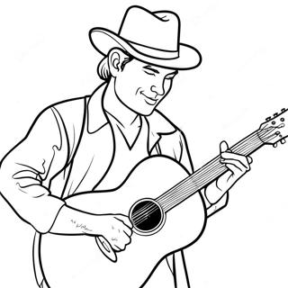 Raskraska Dzhonni Igraiushchego Na Gitare 73370-16917
