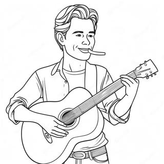 Raskraska Dzhonni Igraiushchego Na Gitare 73370-16919