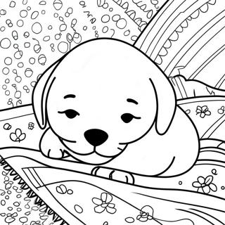 Sonnyi Shchenok Na Odeiale Raskraska 73524-17041