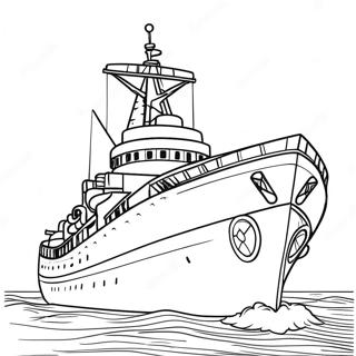 Voennyi Korabl Vtoroi Mirovoi Voiny Raskraska 74192-17561