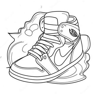 Raskraska Tsvetnykh Krossovok Jordan 1 74908-18124