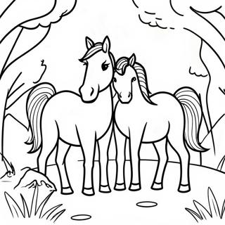 Raskraska Dikoi Loshadinoi Semi Na Prirode 76270-19175