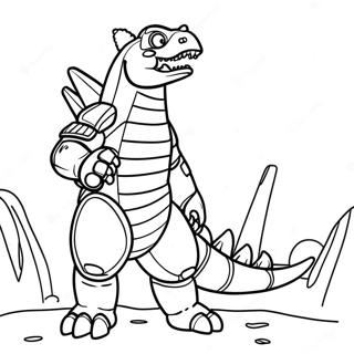 Raskraska Mekhagodzilla Rychashchego 76424 19300