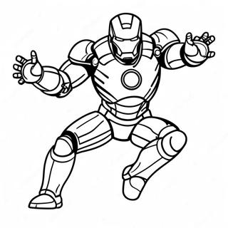 Raskraska Zheleznogo Cheloveka V Boevoi Poze 7657 2332