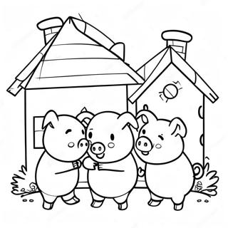 Raskraska Tri Porosenka Stroiat Dom 76601 19436