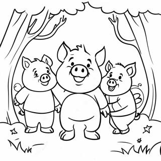 Raskraska Tri Porosenka I Bolshoi Plokhoi Volk 76602-19437