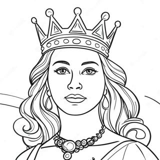 Velichestvennaia Koroleva S Koronoi Raskraska 77189-19873