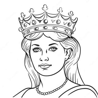 Velichestvennaia Koroleva S Koronoi Raskraska 77189-19875