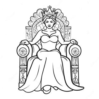 Korolevskaia Raskraska Korolevy Na Trone 77190-19878