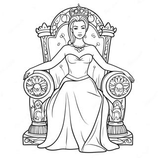 Korolevskaia Raskraska Korolevy Na Trone 77190-19879