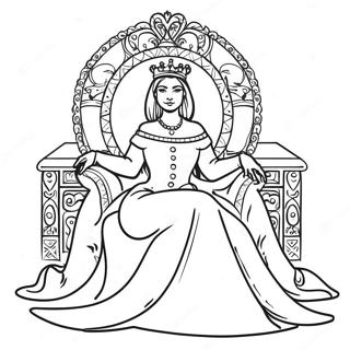 Korolevskaia Raskraska Korolevy Na Trone 77190-19880