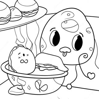 Iarkaia Stsena Zelenykh Iaits I Vetchiny Raskraska 77475-20097