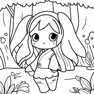 Raskraska Miku V Volshebnom Lesu 77706 20273