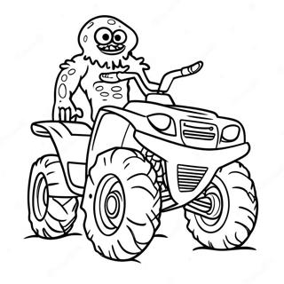 Raskraska Monstra Na Chetyrekhkolesnom Transporte 78329-20764