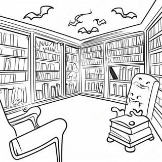 Strashnaia Biblioteka S Prizrakami Raskraska 78483 20884
