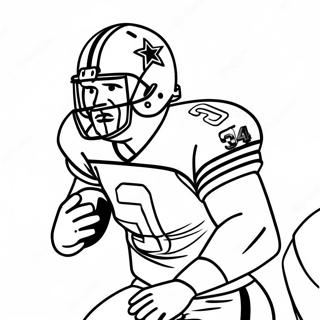 Raskraska Igroka Dallas Kovbois V Deistvii 78819-21140