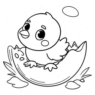 Raskraska Pushistogo Tsyplenka Vylupliaiushchegosia Iz Iaitsa 78921 21219