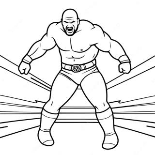 Restler Wwe Prygaiushchii Na Sopernika Na Raskraske 80054-22079